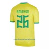 Camiseta de fútbol Brasil RODRYGO 26 Primera Equipación Mundial 2022 - Hombre